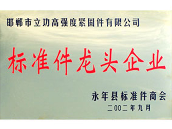 永年縣標(biāo)準(zhǔn)件協(xié)會(huì)首屆副會(huì)長(zhǎng)單位